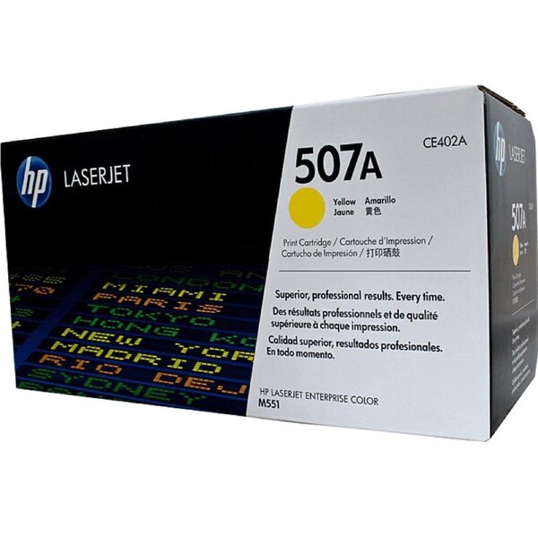 HP 507A Toner Ink Cartridge Yellow CE402A Genuine