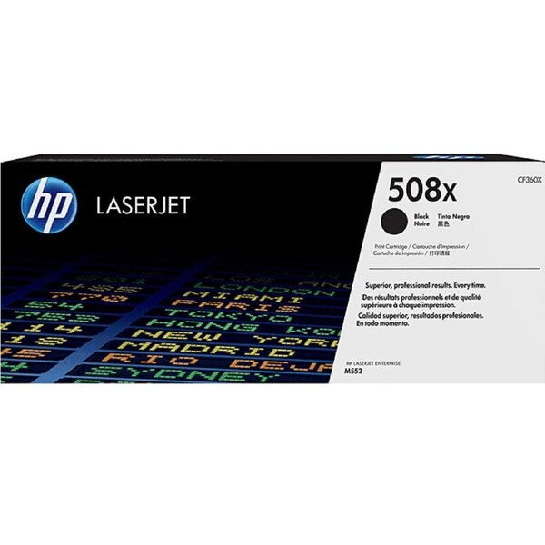 HP 508X Toner Ink Cartridge High Yield Black LaserJet Genuine CF360X