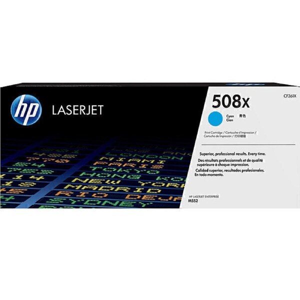 HP 508X Toner Ink Cartridge High Yield Cyan CF361X LaserJet Genuine