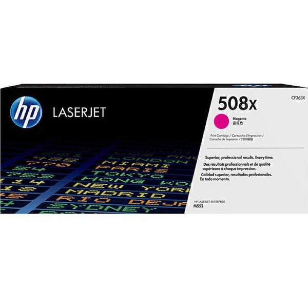 HP 508X Toner Ink Cartridge High Yield Magenta CF363X LaserJet Genuine