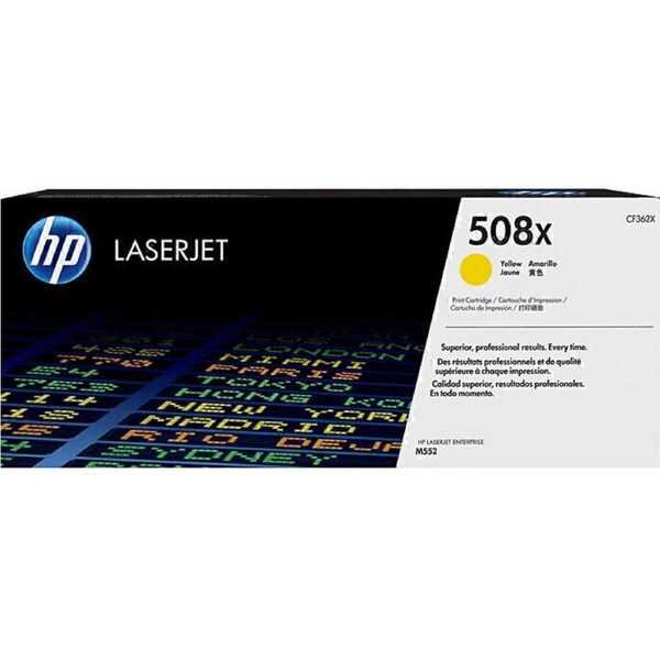 HP 508X Toner Ink Cartridge High Yield Yellow CF362X LaserJet Genuine
