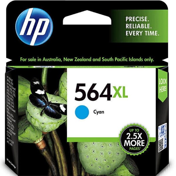 HP 564XL Ink Cartridge High Yield Cyan CB323WA