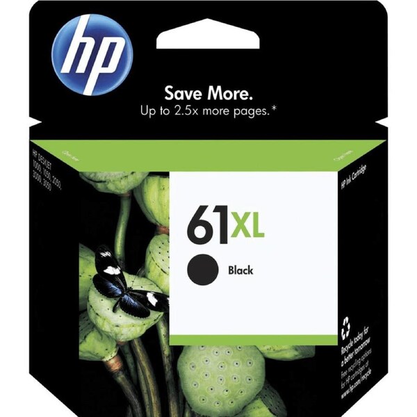 HP 61Xl Ink Cartridge High Yield Black CH563WA