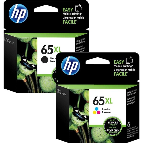HP 65XL Ink Cartridge High Yield Black/Cyan/Magenta/Yellow Set
