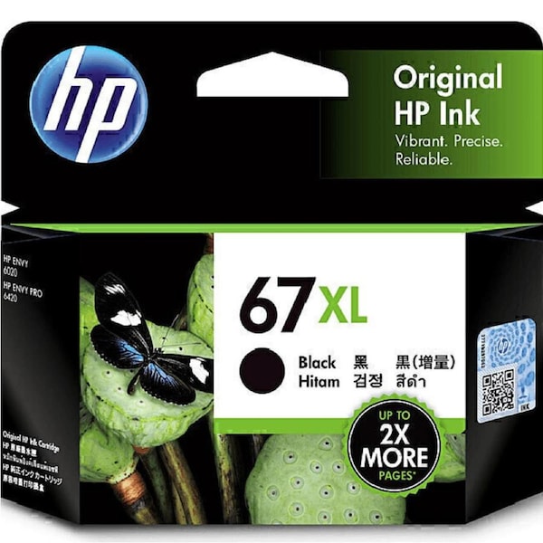 HP 67XL Ink Cartridge High Yield Black 3YM57AA