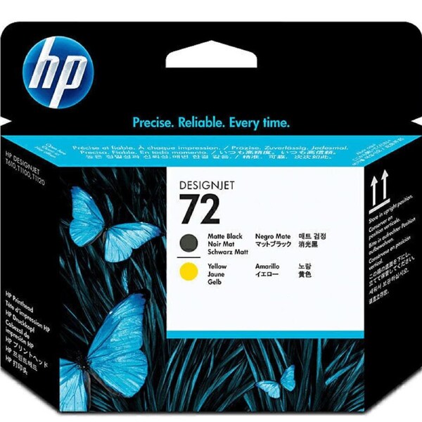 HP 72 Printhead Matte Black And Yellow DesignJet C9384A Genuine