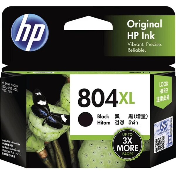 HP 804XL Ink Cartridge High Yield Black T6N12AA