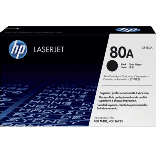 HP 80A Toner Ink Cartridge Black LaserJet Pro 400 M401 M425 Genuine