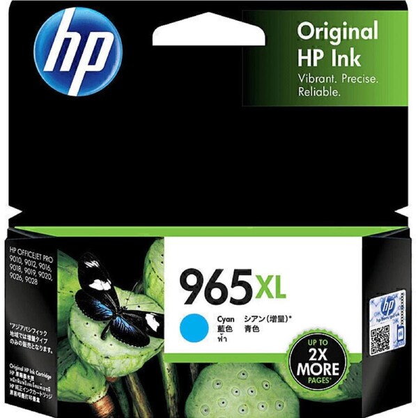 HP 965XL High Yield Ink Cartridge Cyan 3JA81AA Genuine OfficeJet