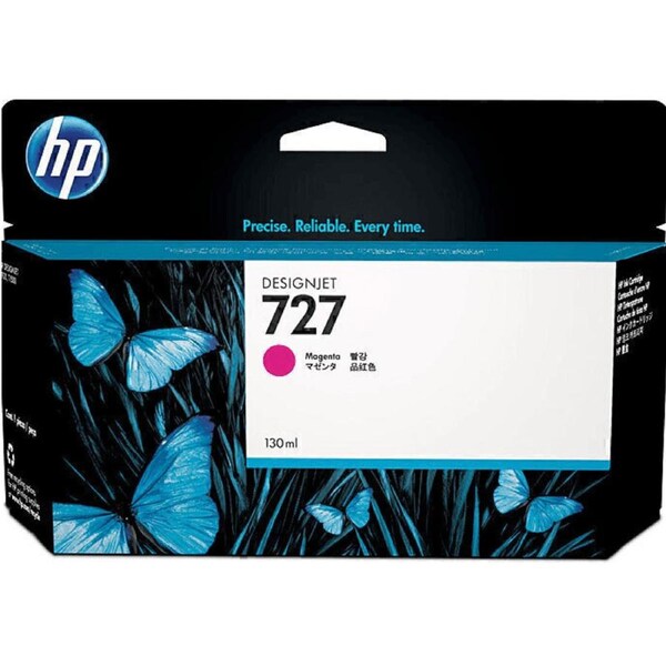 HP 727 Ink Cartridge Magenta 130mL B3P20A Genuine Original