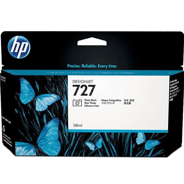 HP 727 Ink Cartridge Photo Black 130mL 3WX14A Genuine Original