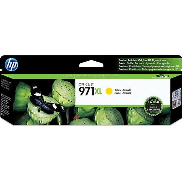 HP 971XL Ink Cartridge High Yield Yellow Genuine Original CN628AA