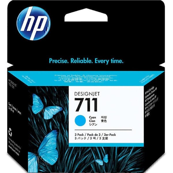 HP 711 Ink Cartridge Cyan CZ130A Original Genuine DESIGNJET T120/T520