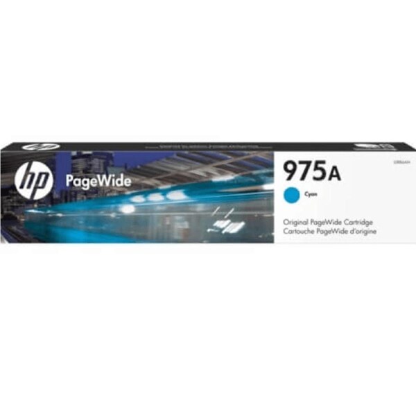 HP 975A Ink Toner Cartridge Cyan PageWide Genuine Original L0R88AA