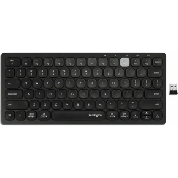 Kensington Compact Multi-Device Switchable Keyboard Wireless Bluetooth USB