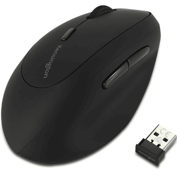 Kensington Left Handed Vertical Ergonomic Mouse Black Ergo Wireless