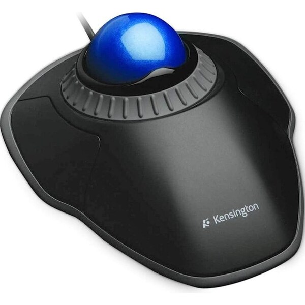 Kensington Orbit Trackball With Scroll Ring Wired Blue