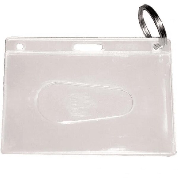 Kevron ID18 ID Card Holder With Ring Clear Bag 50