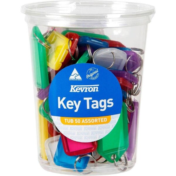 Kevron ID5 Key Tag Disposable Assorted Pack 50