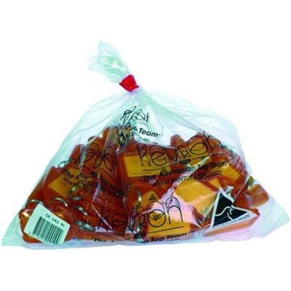 Kevron Key Accessories Key Tag Orange Pack 50