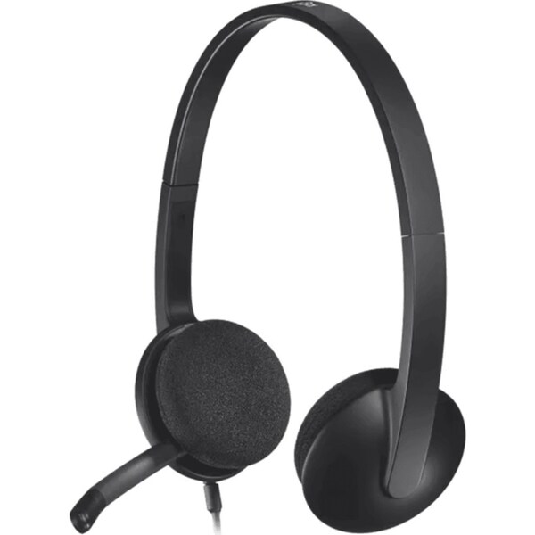 Logitech H340 USB Headset Headphones Microphone Black