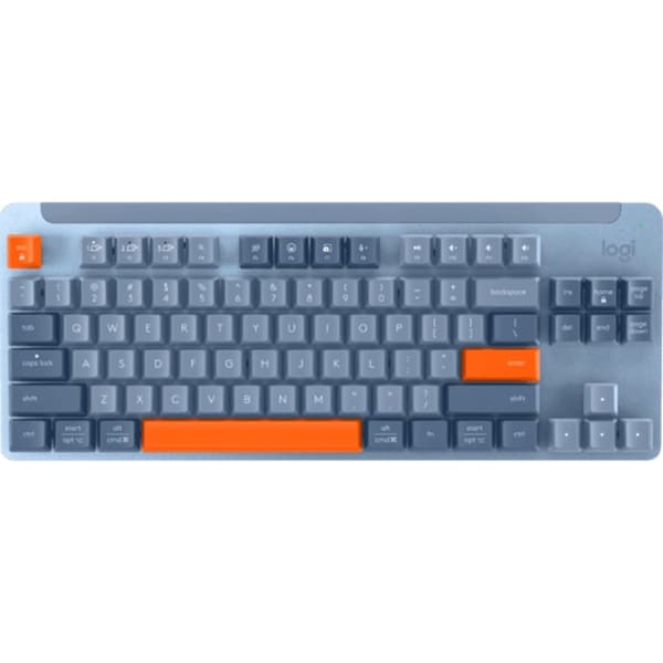 Logitech K855 Signature Mechanical Keys Wireless Keyboard Mini Compact TKL Blue Orange