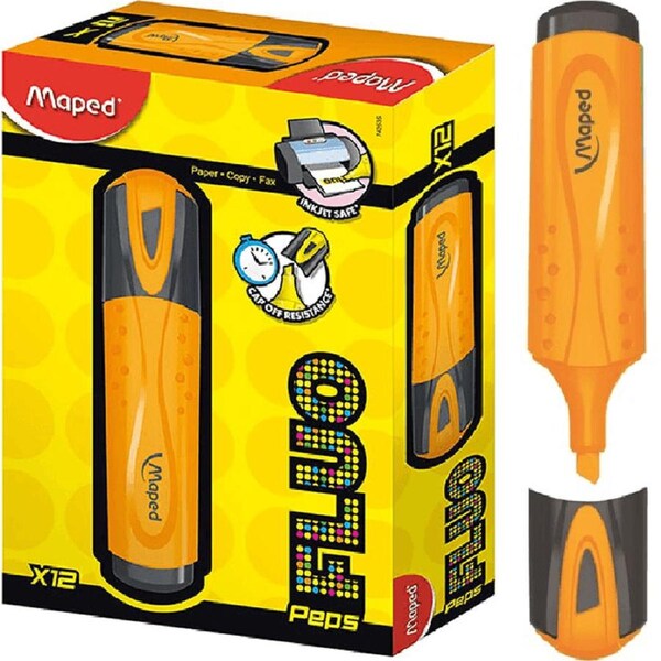Maped Fluo Peps Highlighters Orange Box 12