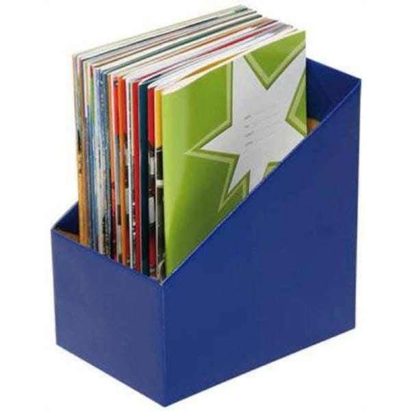 Marbig Book Box Large Blue Pack 5
