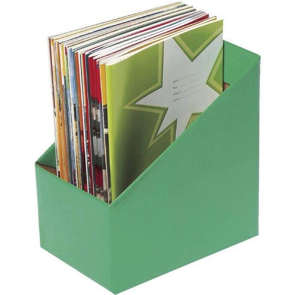 Marbig Book Box Large Green Pack 5