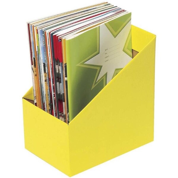 Marbig Book Box Large Yellow Pack 5