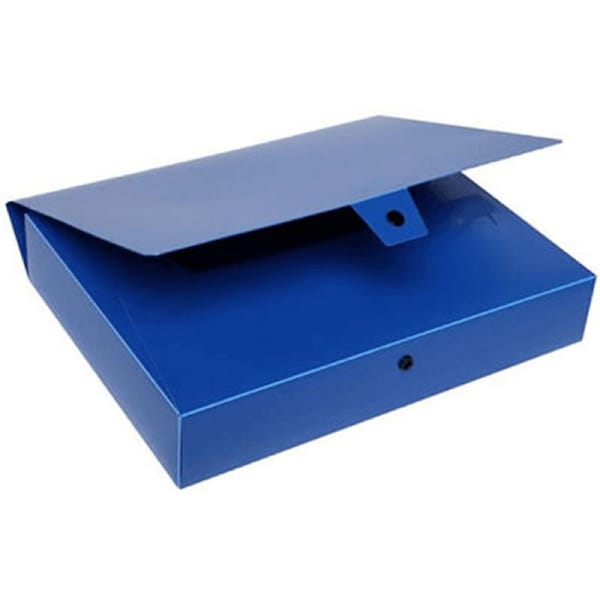 Marbig Box File Button Closure 60mm A4 Blue