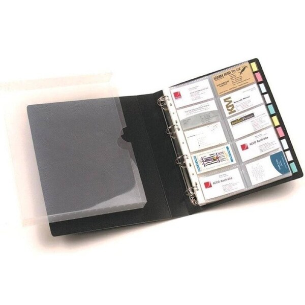 Marbig Business Card Book Folder Binder With Case 500 Capacity