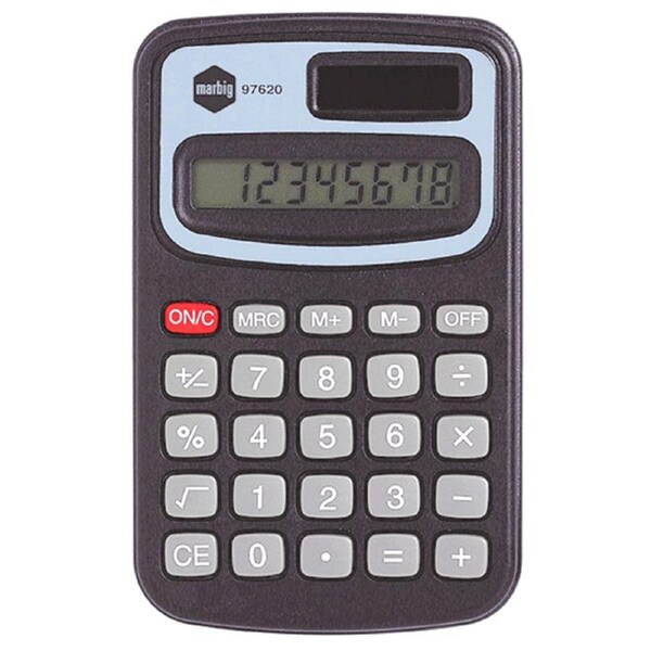 Marbig Calculator Pocket Mini 8 Digit Display