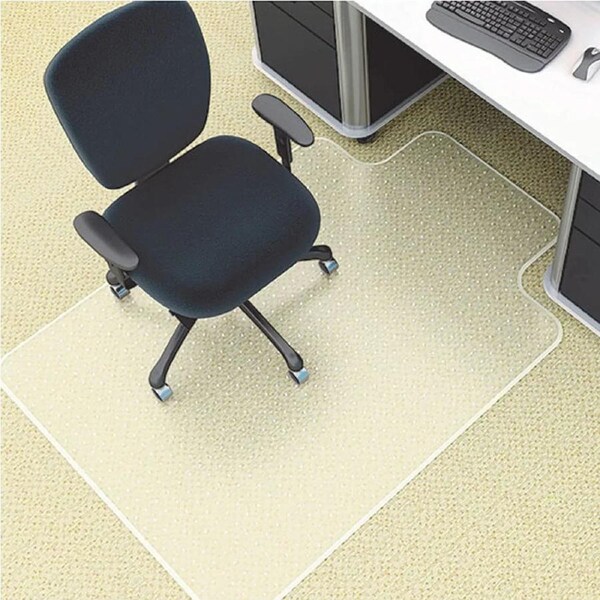 Marbig Chairmat PVC Keyhole Low Pile Carpet 1140x1340mm