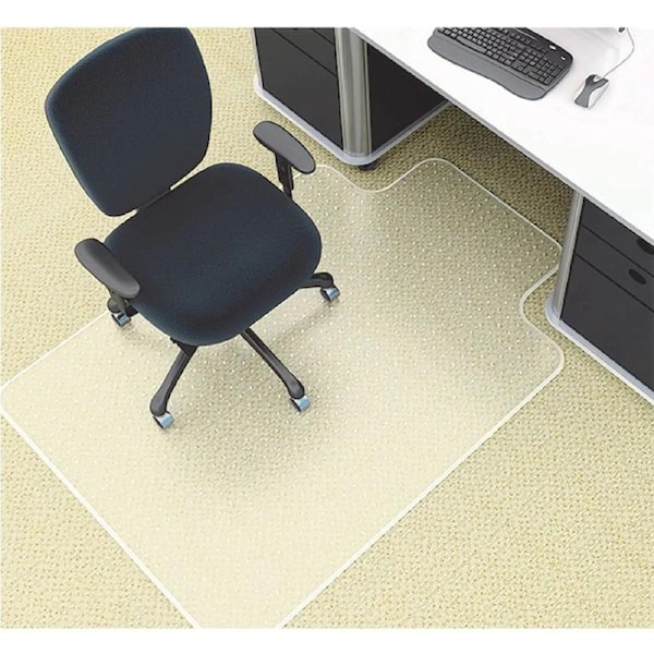 Marbig Chairmat PVC Keyhole Medium Pile Carpet 910x1210mm