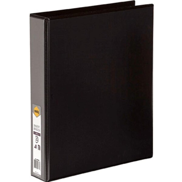 Marbig Clear View Insert Ring Binder 4D 38mm A4 Black Box 12