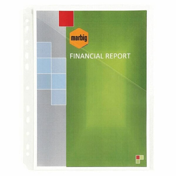 Marbig Easy Access Document Holder For Binders A4 Pack 10