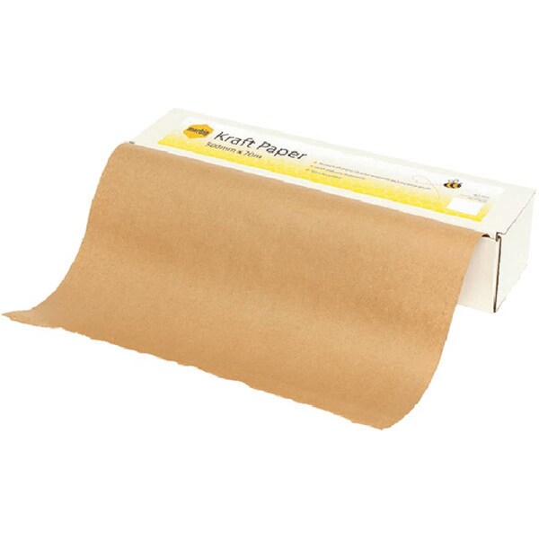 Marbig Enviro Kraft Paper Roll Dispenser With Roll 500mm x 70m