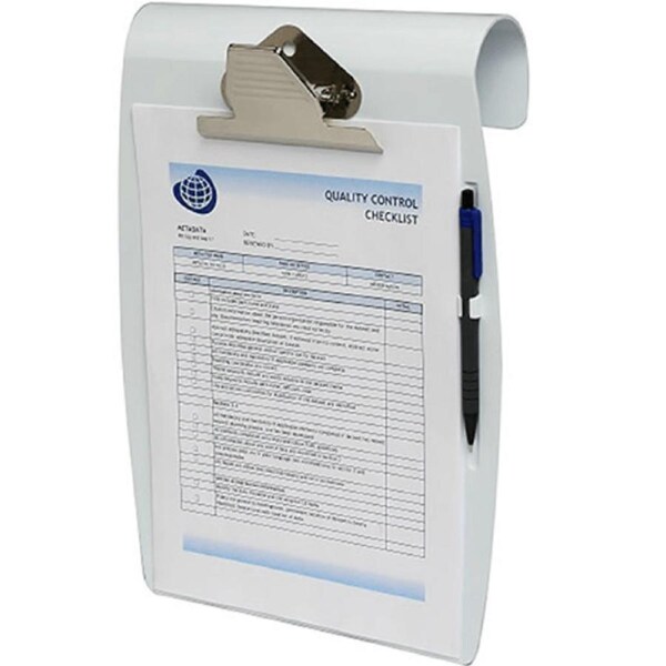 Marbig Hang-It Clipboard A4 White Hanging Clip Board