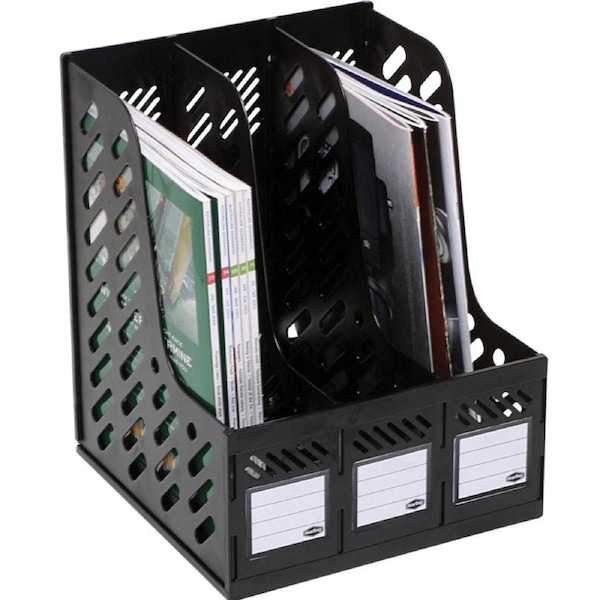 Marbig Magazine Book Holder Racks 3 Sections