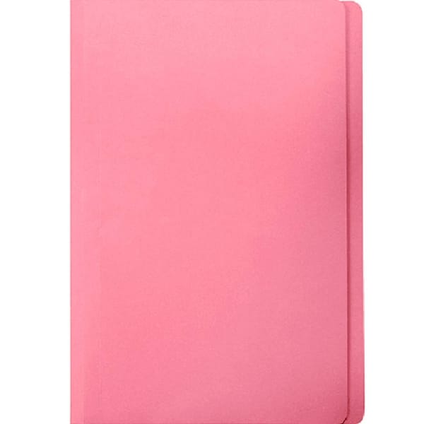 Marbig Manilla Folder Foolscap Pink Box 100 Document Paper Filing Files