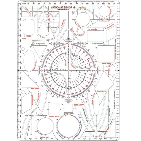 Mathomat Senior Stencil Template MathAid