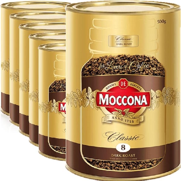 Moccona Dark Roast Classic Instant Coffee 500g Pack 6