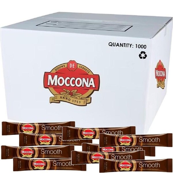 Moccona Smooth Instant Coffee Single Serve Sticks Granules 1.7G Pack 1000
