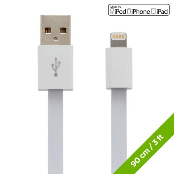Moki Lightning Cable SynCharge Extra Long 90cm iPhone iPad USB