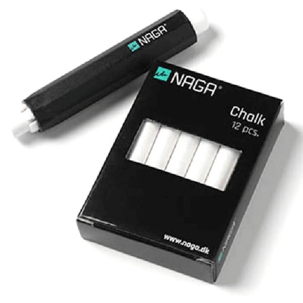 Naga Glassboard Chalk Holder With Chalk Pack 12