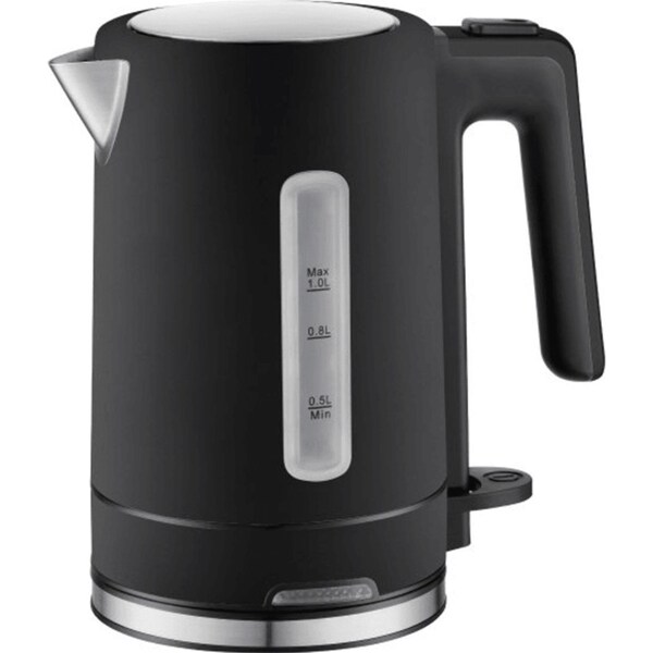 Nero Select Matte Black Stainless Steel Kettle Water Boiler 1L