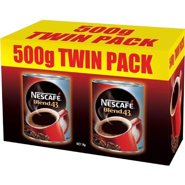 Nescafe Blend 43 Instant Coffee 500G Pack 2