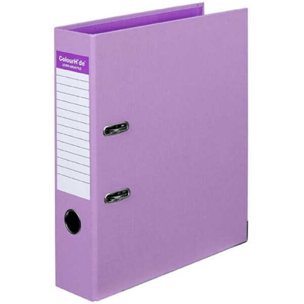 Pack 6 Colourhide Lever Arch File A4 Purple