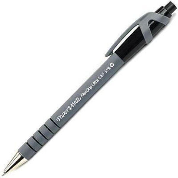 Papermate Flexgrip Retractable Ballpoint Pen Fine Black